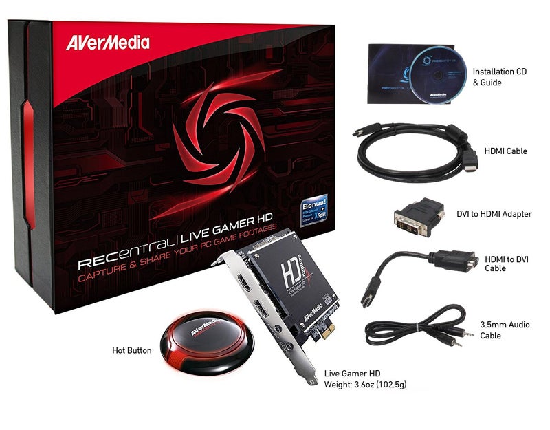 AVerMedia Live Gamer HD, Game Capture and Streaming in High Definition 1080p, Reduce CPU Usage, Ultra Low Latency, H.264 Hardware Encoding HD Game Recorder, PCIe, (C985) - Image 5